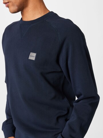 Sweat-shirt 'Westart' BOSS en bleu