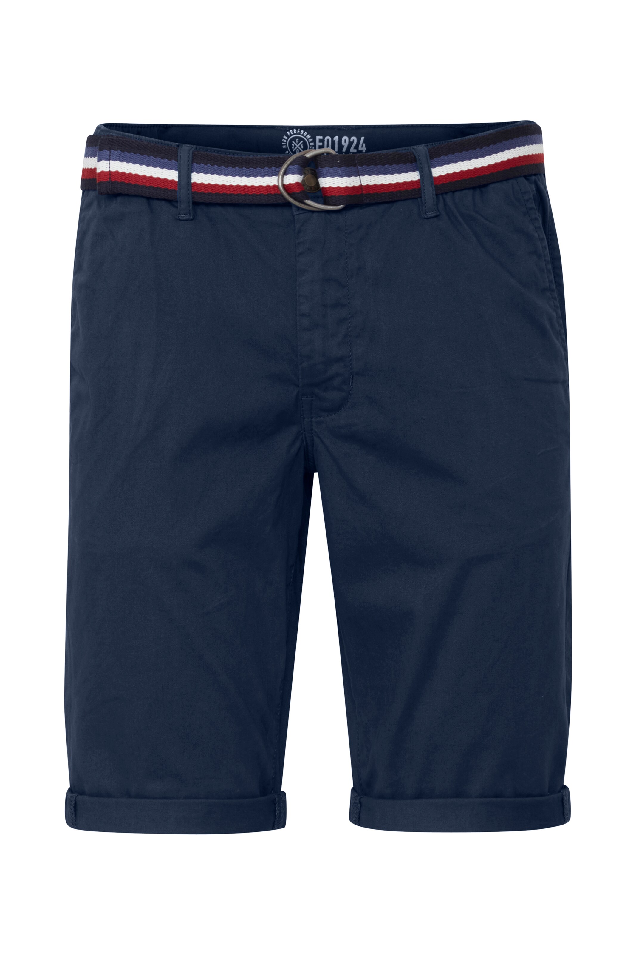 FQ1924 Regular Chino 'Rover' in Blauw: voorkant