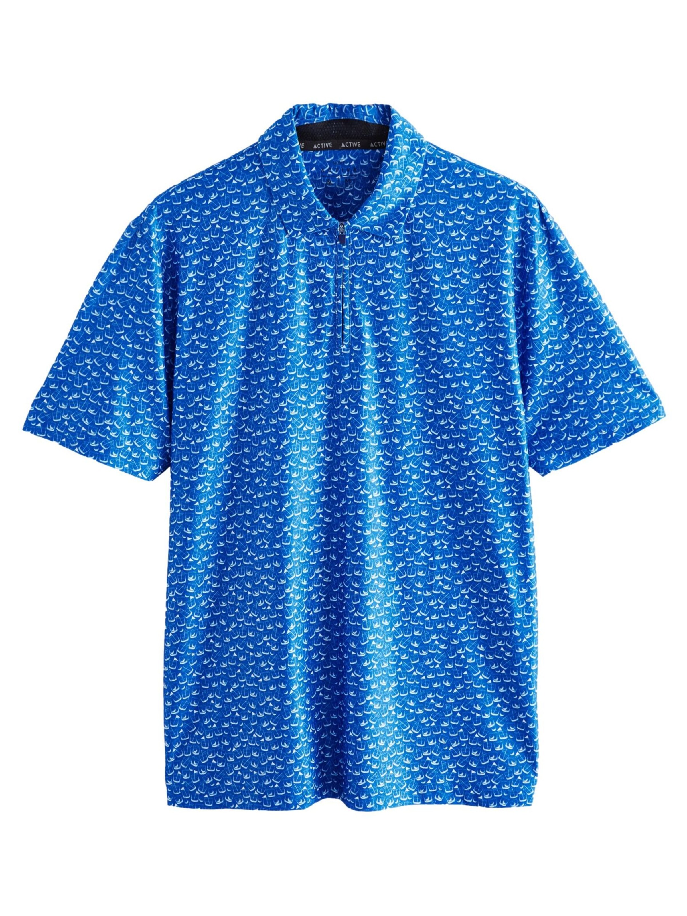 Next Shirt in Blau: Vorderseite