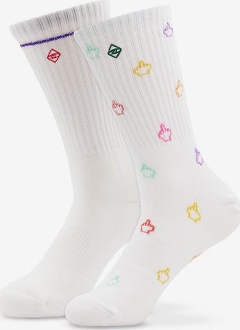 Chaussettes J.Clay en blanc : devant