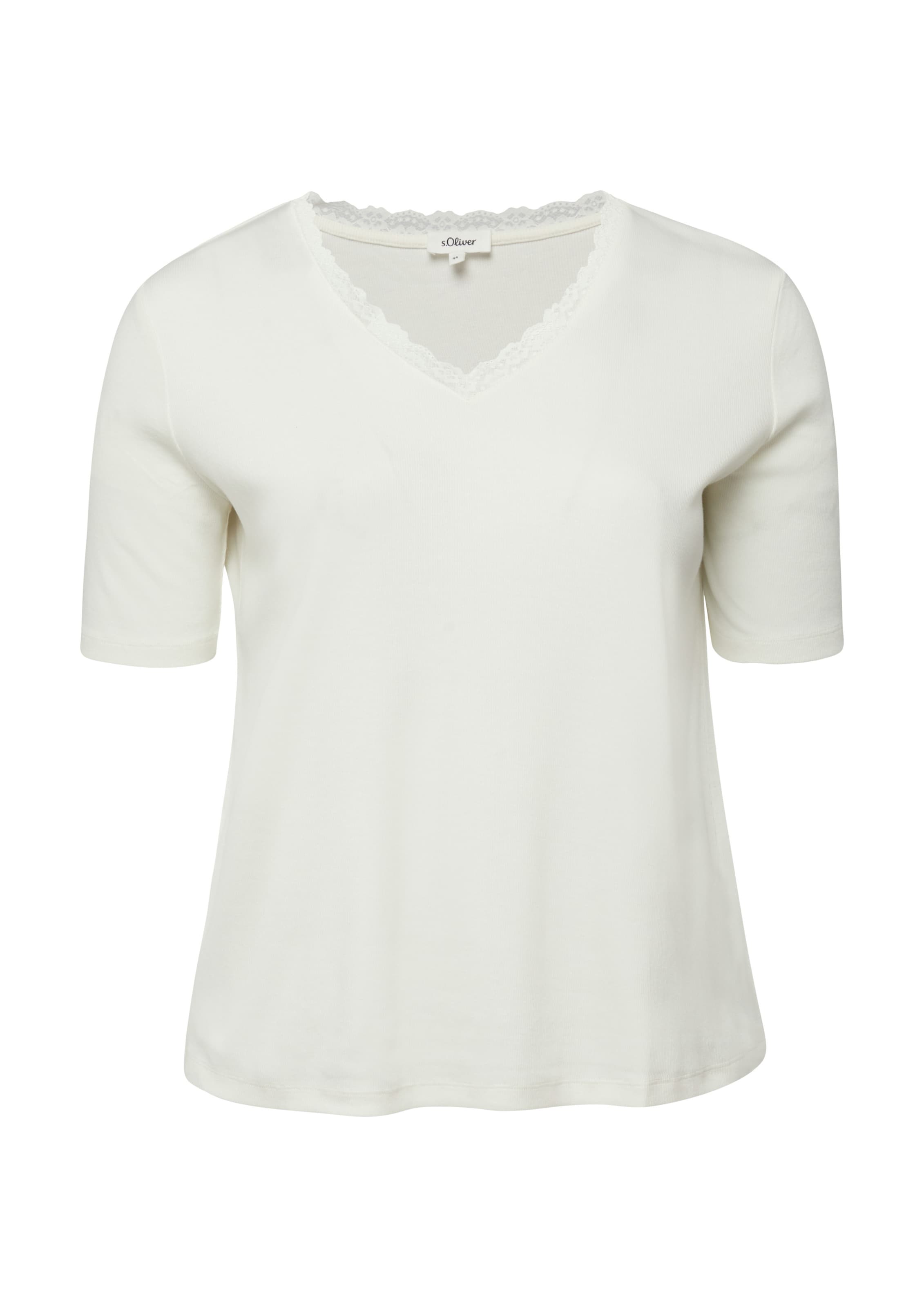 s.Oliver Shirt in Beige: voorkant