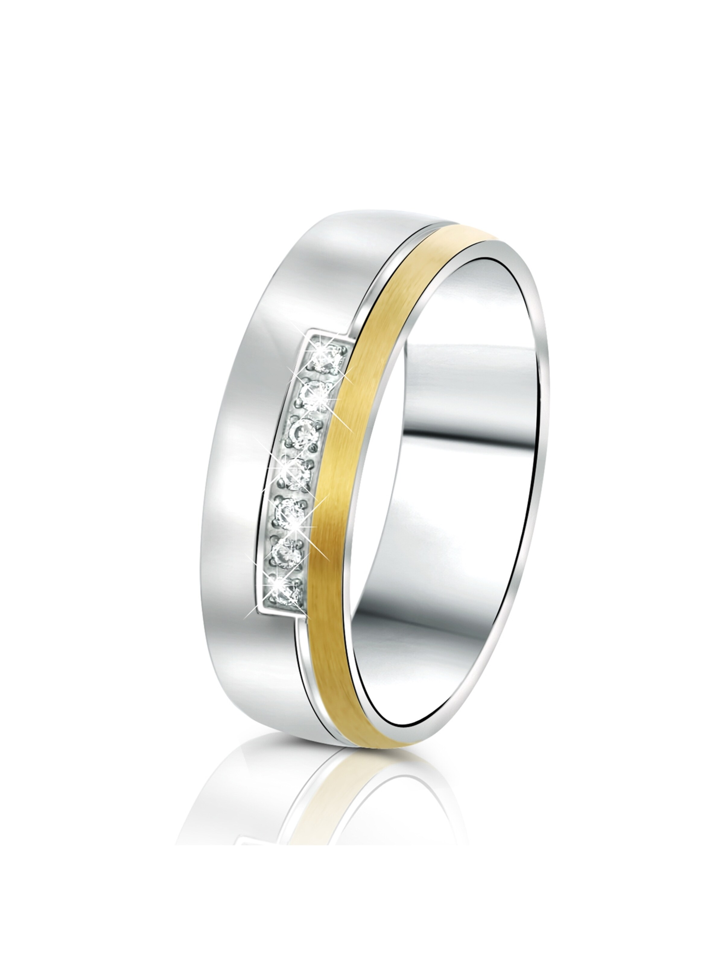 Lucardi Ring in Silver: front