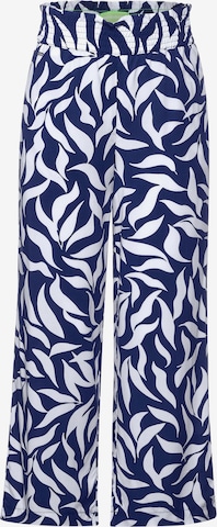 STREET ONE Wide leg Broek 'Emee' in Blauw: voorkant