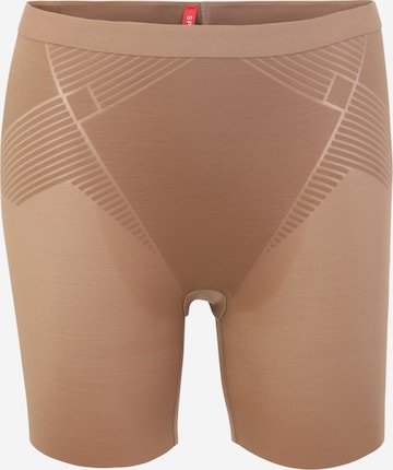 SPANX Shaping Pants 'Thinstincts' in Brown: front