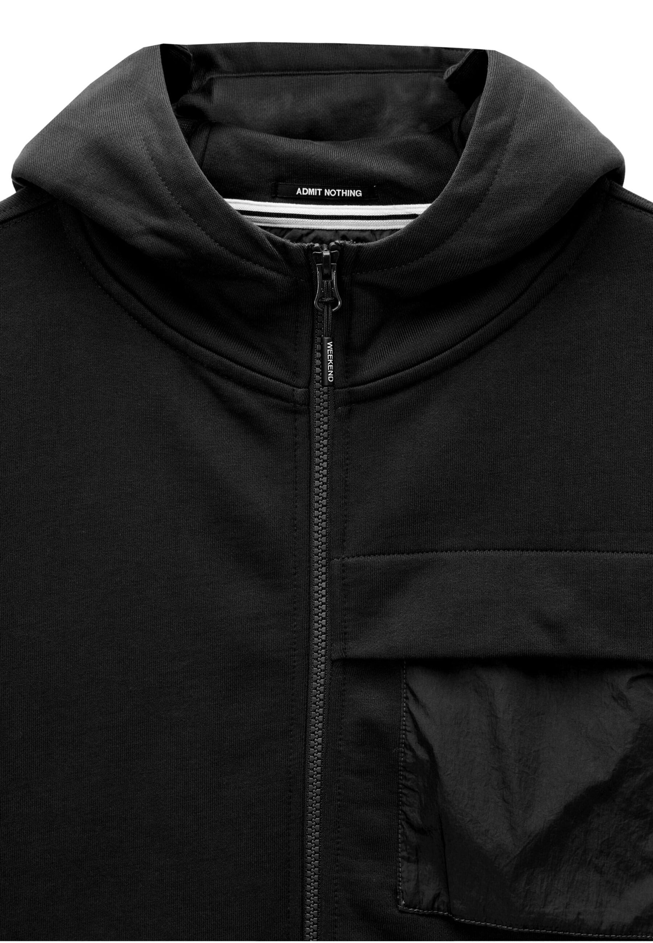 Weekend Offender Sweatvest 'Daponte' in Zwart