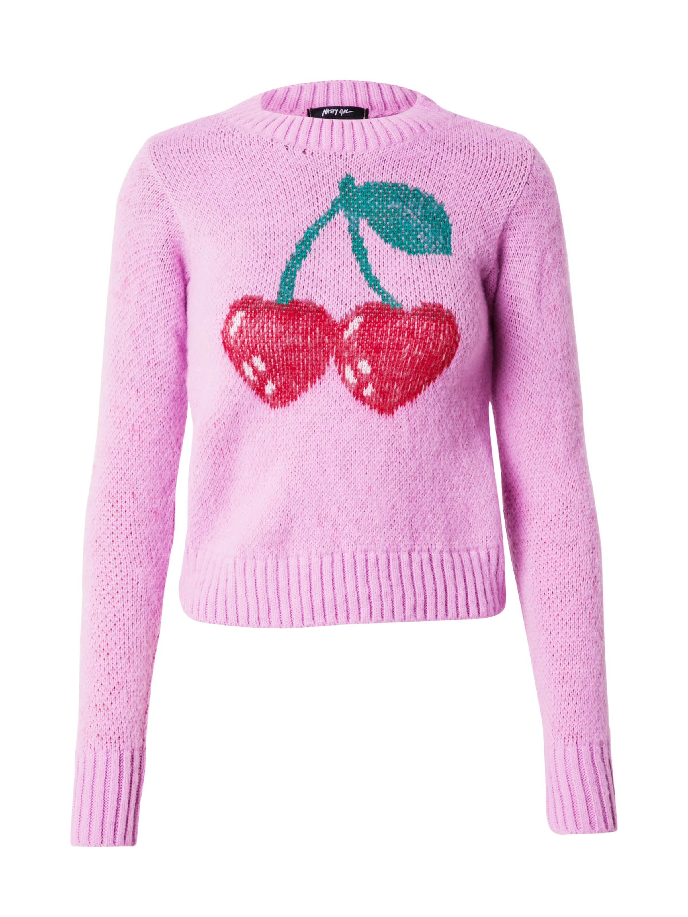 Nasty Gal Kampsun 'Cherry', värv roosa: eest vaates