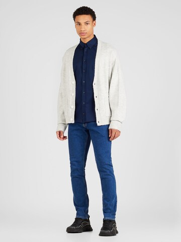 mėlyna Tommy Hilfiger Tailored Priglundantis modelis Marškiniai