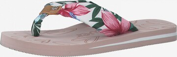 s.Oliver T-Bar Sandals in Pink: front