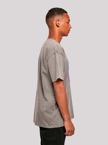 F4NT4STIC Shirt 'Alien Kopf' in Grey