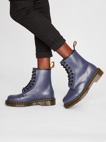 Bottines à lacets '1460' Dr. Martens en bleu : devant