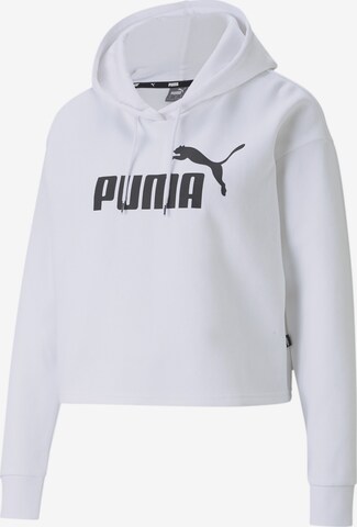 PUMA Sweatshirt 'Essentials+' in Weiß: predná strana