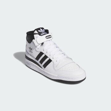 balts ADIDAS ORIGINALS Augstie brīvā laika apavi 'Forum'