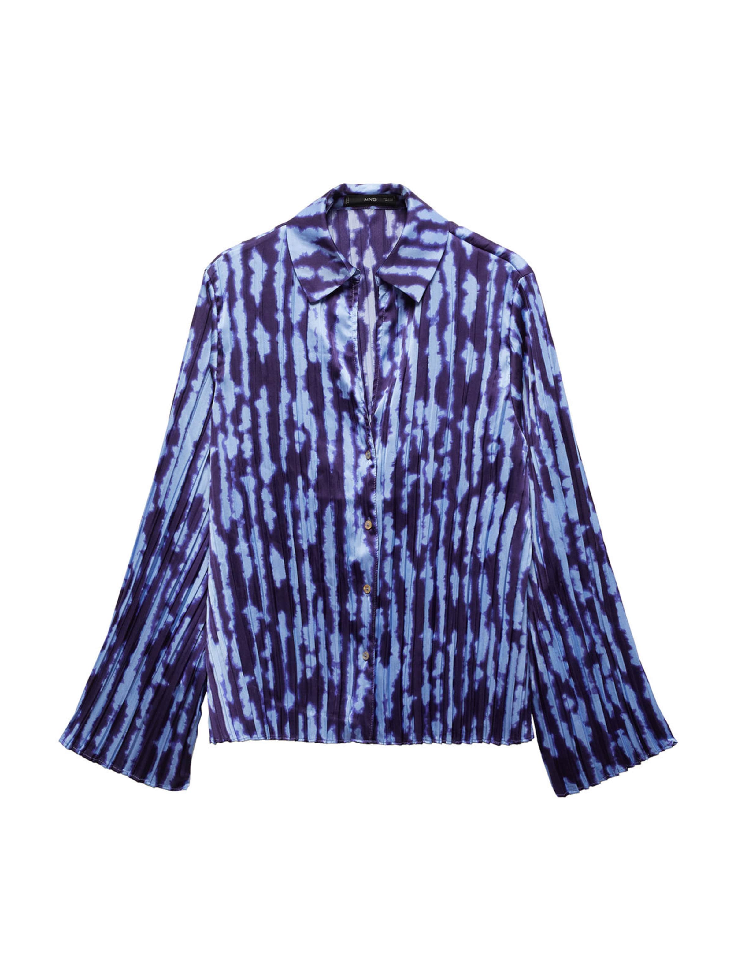 MANGO Blouse 'Bouquet' in Blue: front