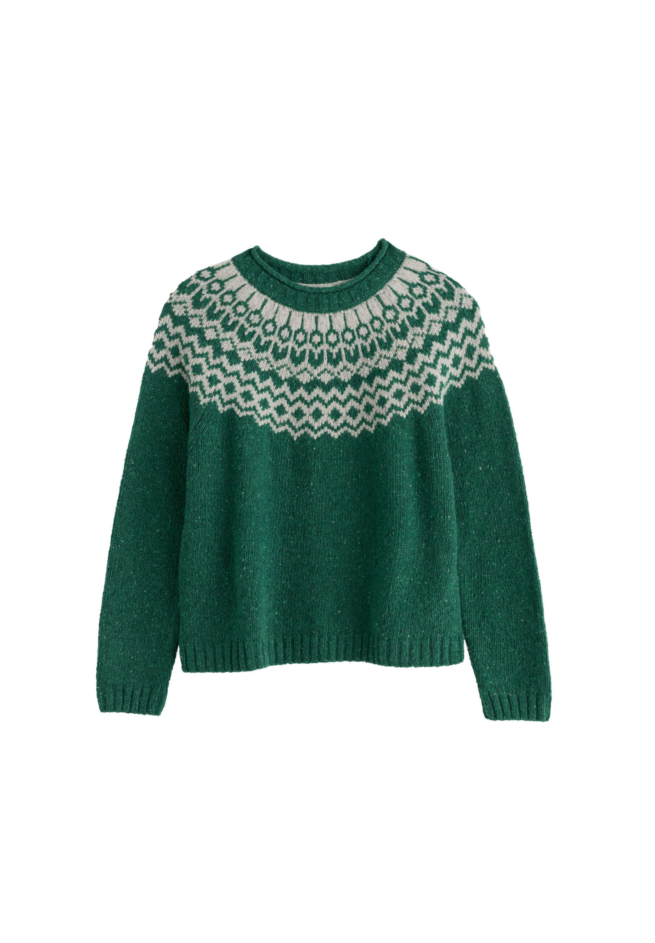 Seasalt Cornwall Sweater 'Port Kinnis' in Green: front