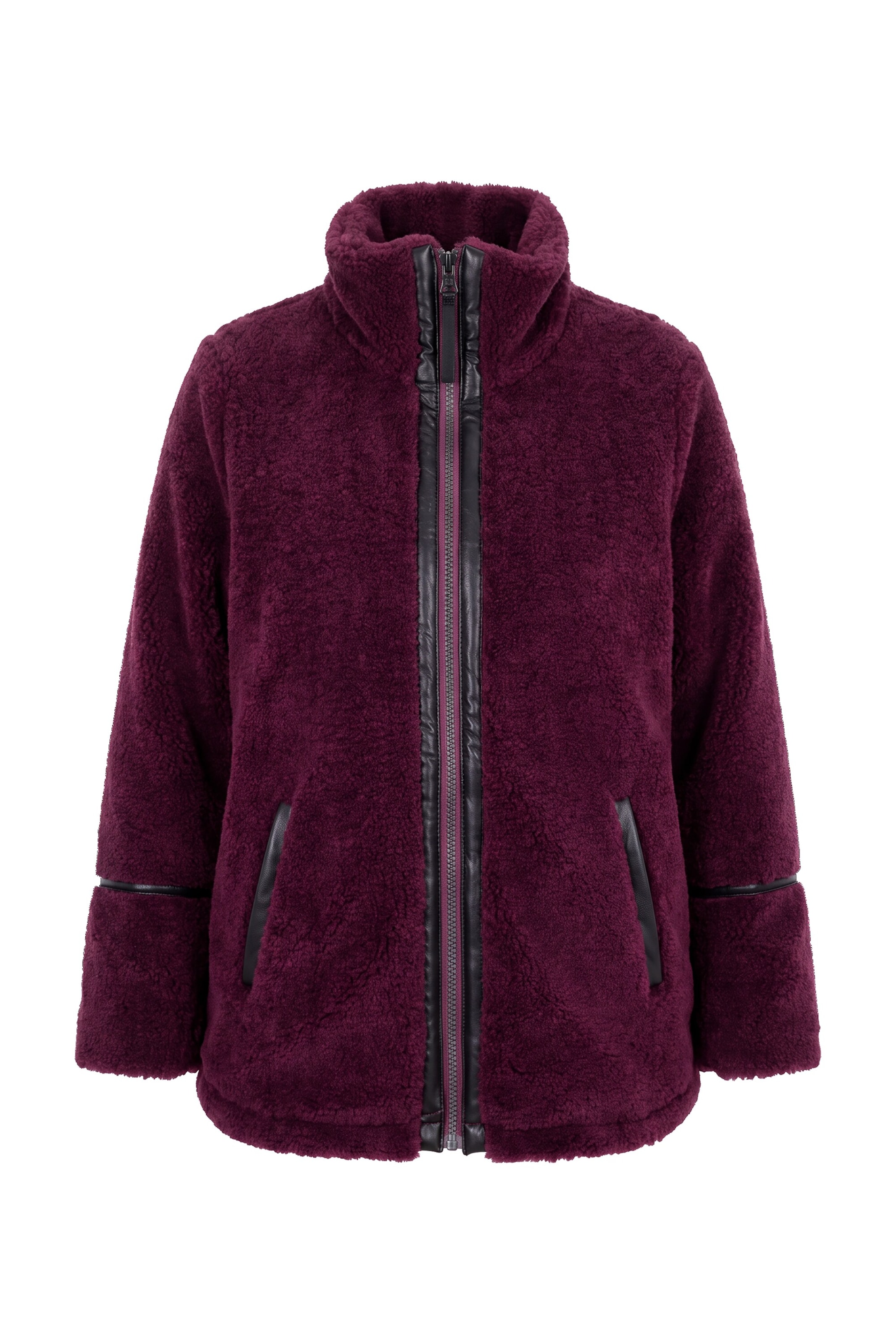 Angel of Style Fleece jas in Lila: voorkant