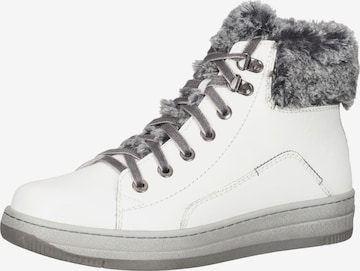 JOSEF SEIBEL Lace-Up Ankle Boots in White: front