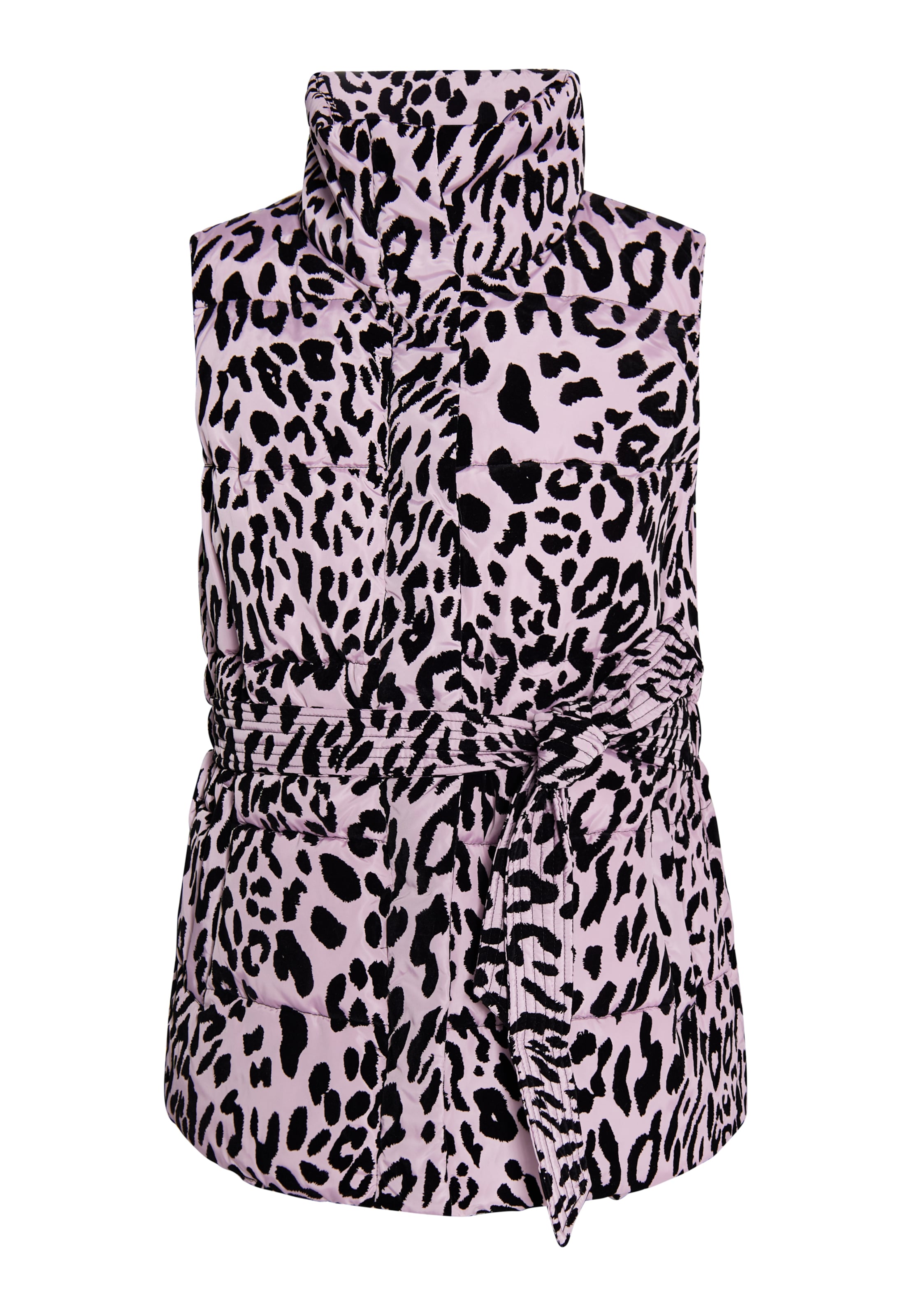 Gilet 'Zitha' di faina in lilla: frontale