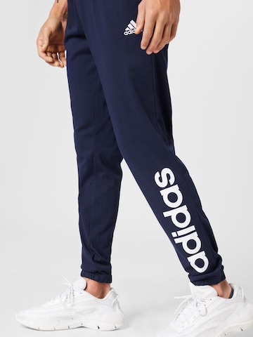 ADIDAS SPORTSWEAR Slimfit Športne hlače 'Essentials' | modra barva