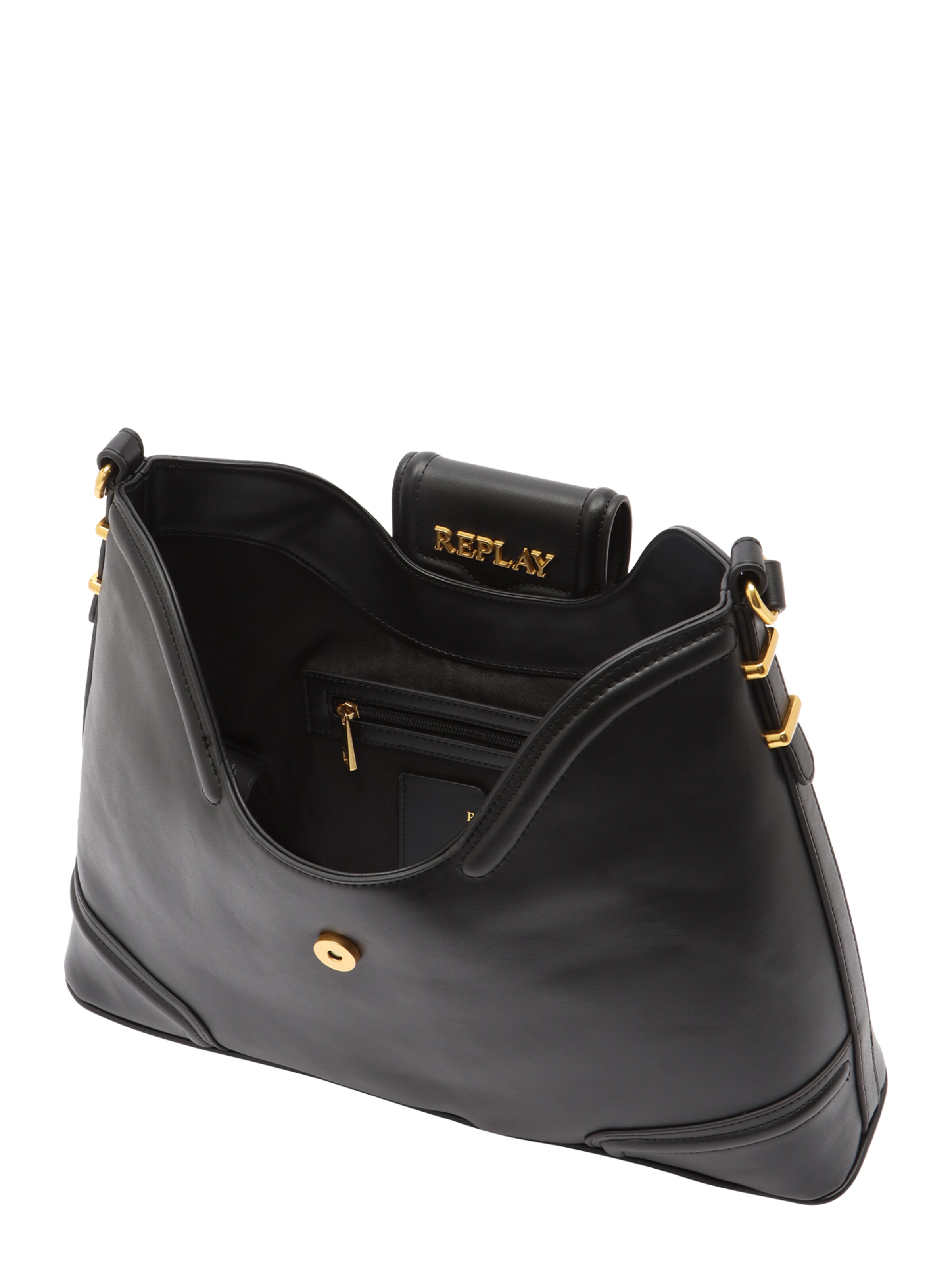 REPLAY Schultertasche in Schwarz