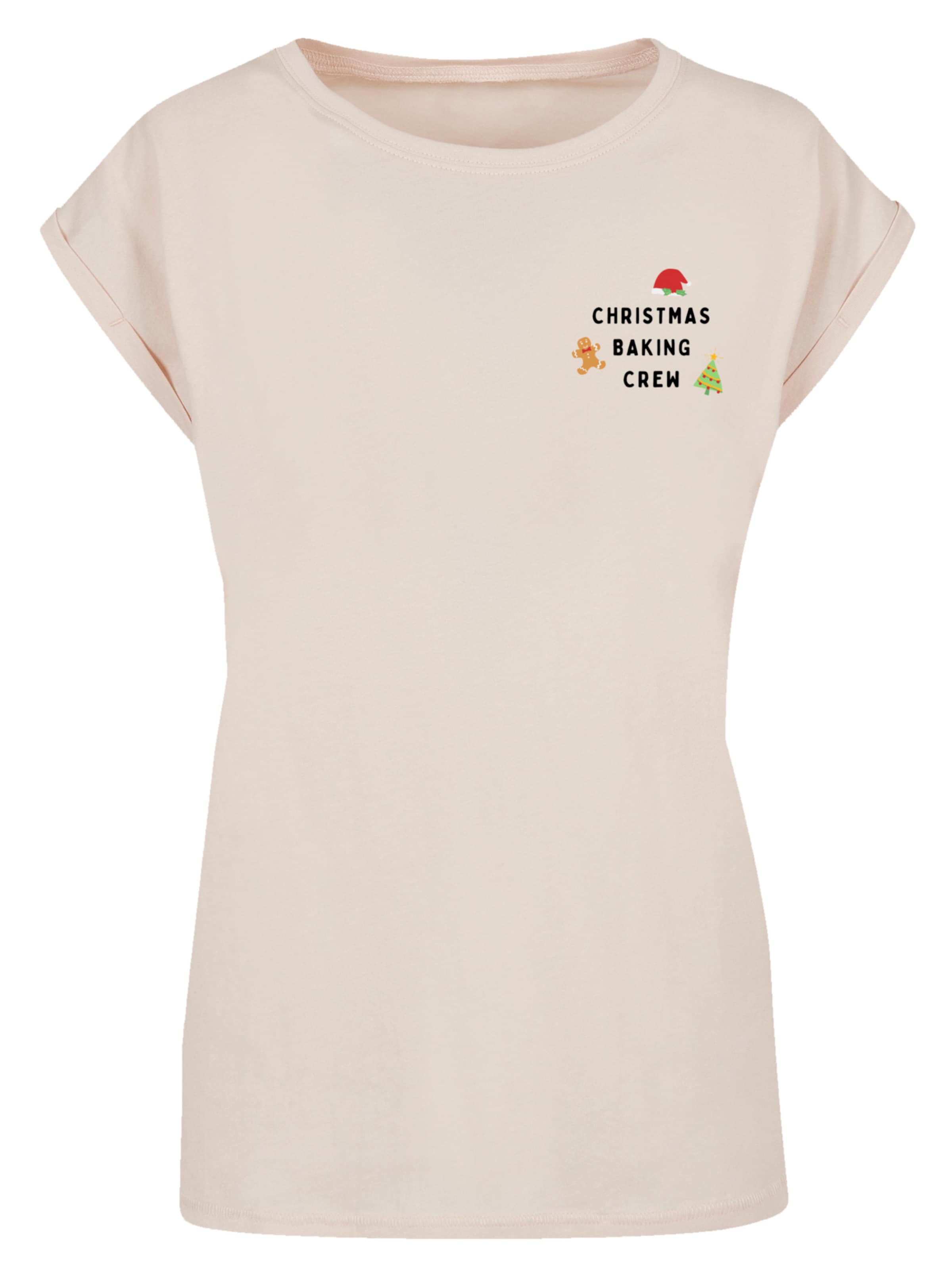 F4NT4STIC T-Shirt 'Christmas Baking Crew' in sand / mischfarben, Produktansicht
