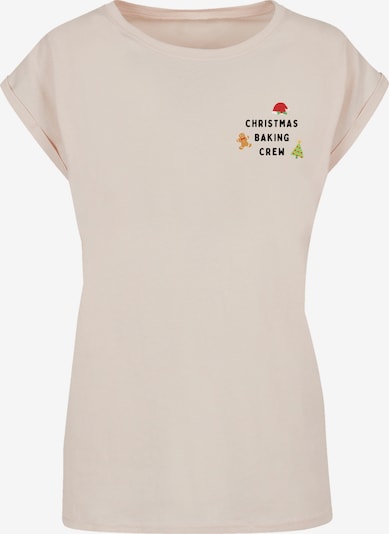 F4NT4STIC T-shirt 'Christmas Baking Crew' en sable / mélange de couleurs, Vue avec produit