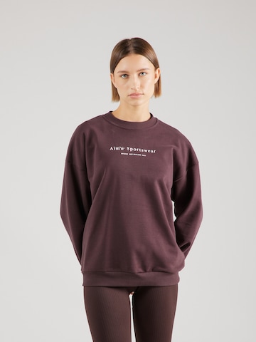 aim'n Athletic Sweatshirt in Brown: front