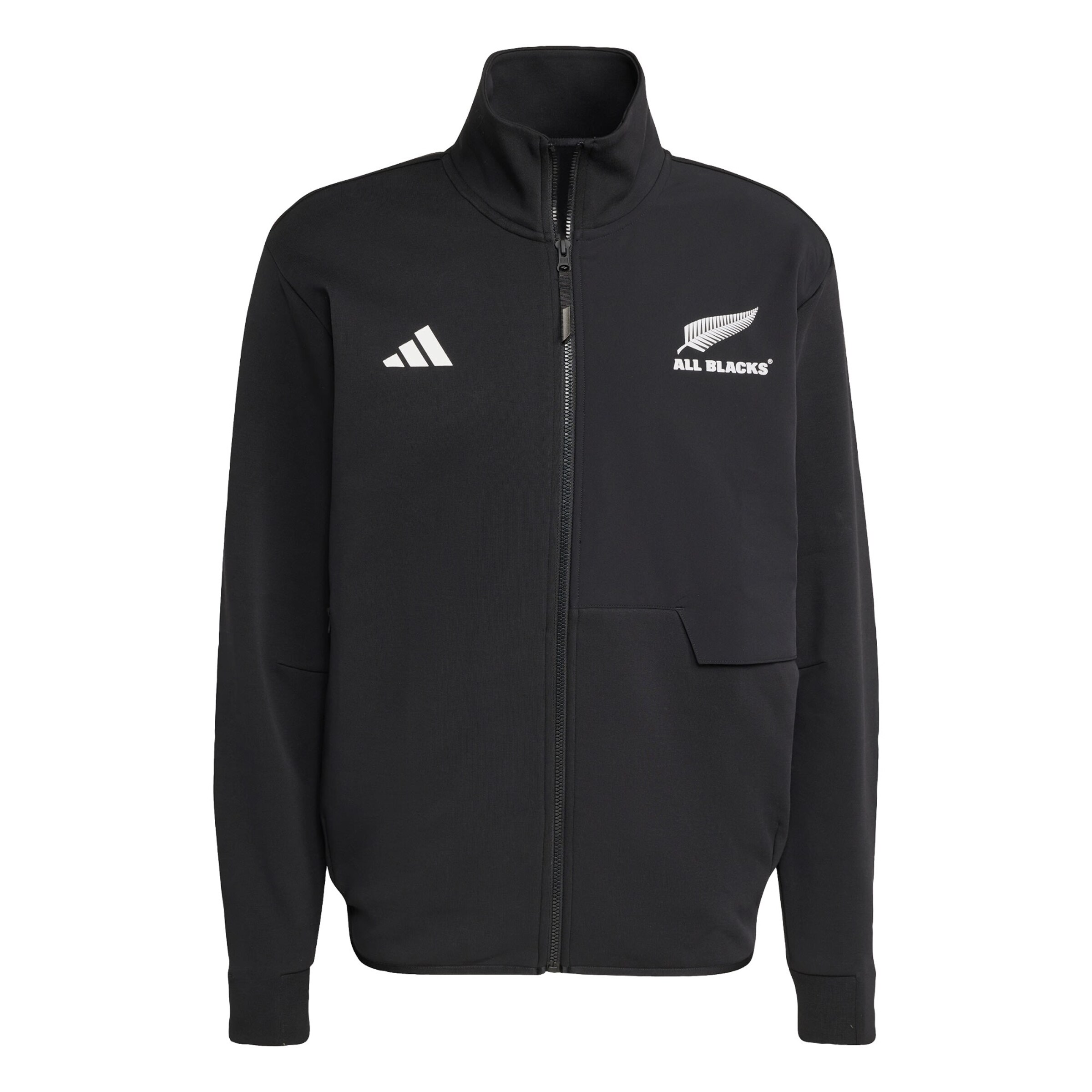 Veste de sport 'All Blacks Anthem' ADIDAS PERFORMANCE en noir : devant