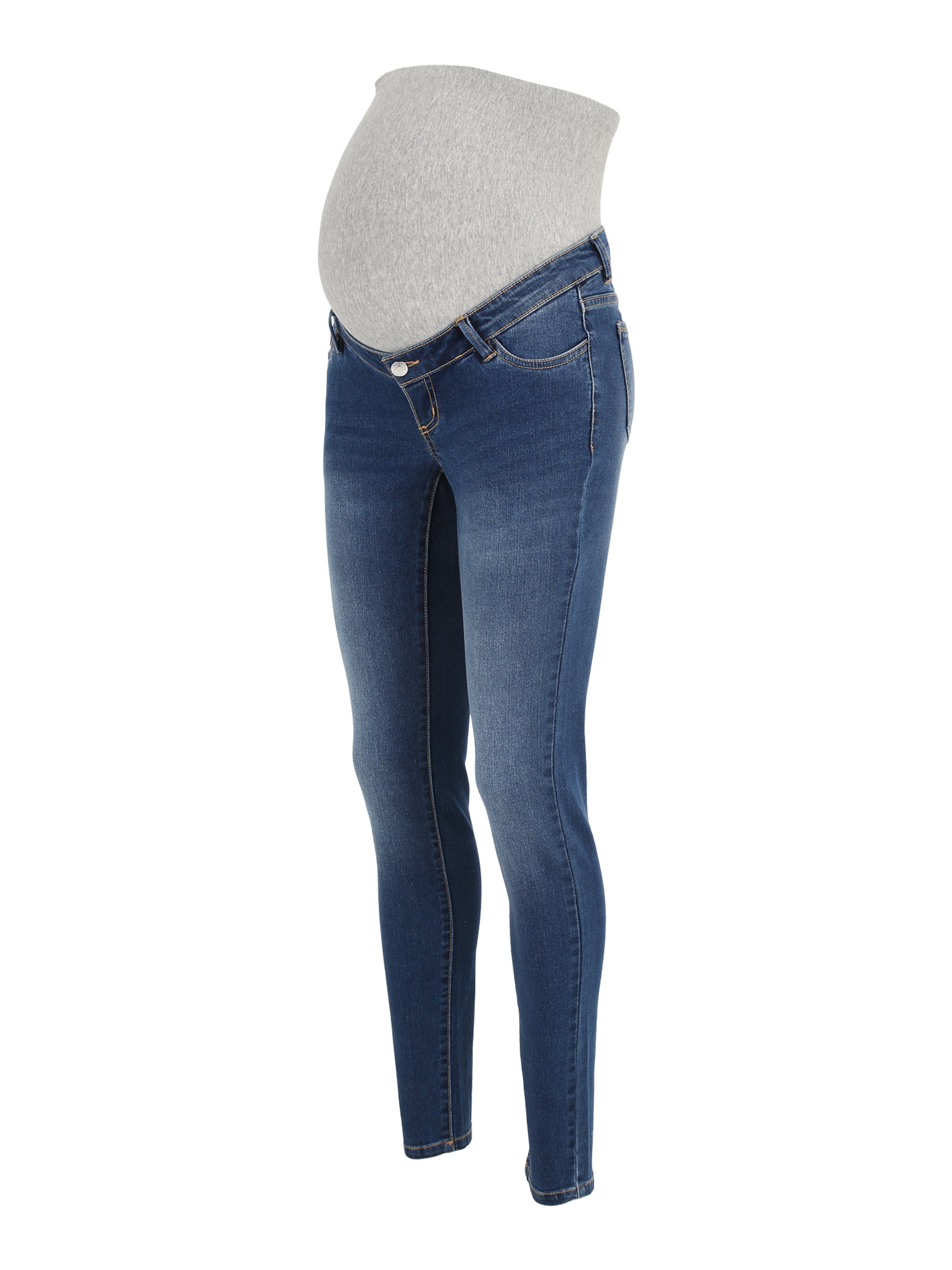Coupe slim Jean 'Zia' Vero Moda Maternity en bleu : devant