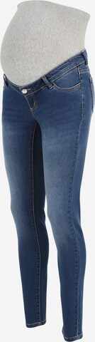 Coupe slim Jean 'ZIA' Vero Moda Maternity en bleu : devant