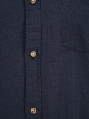 Jack & Jones Plus جينز مضبوط قميص 'SUMMER' بلون أزرق