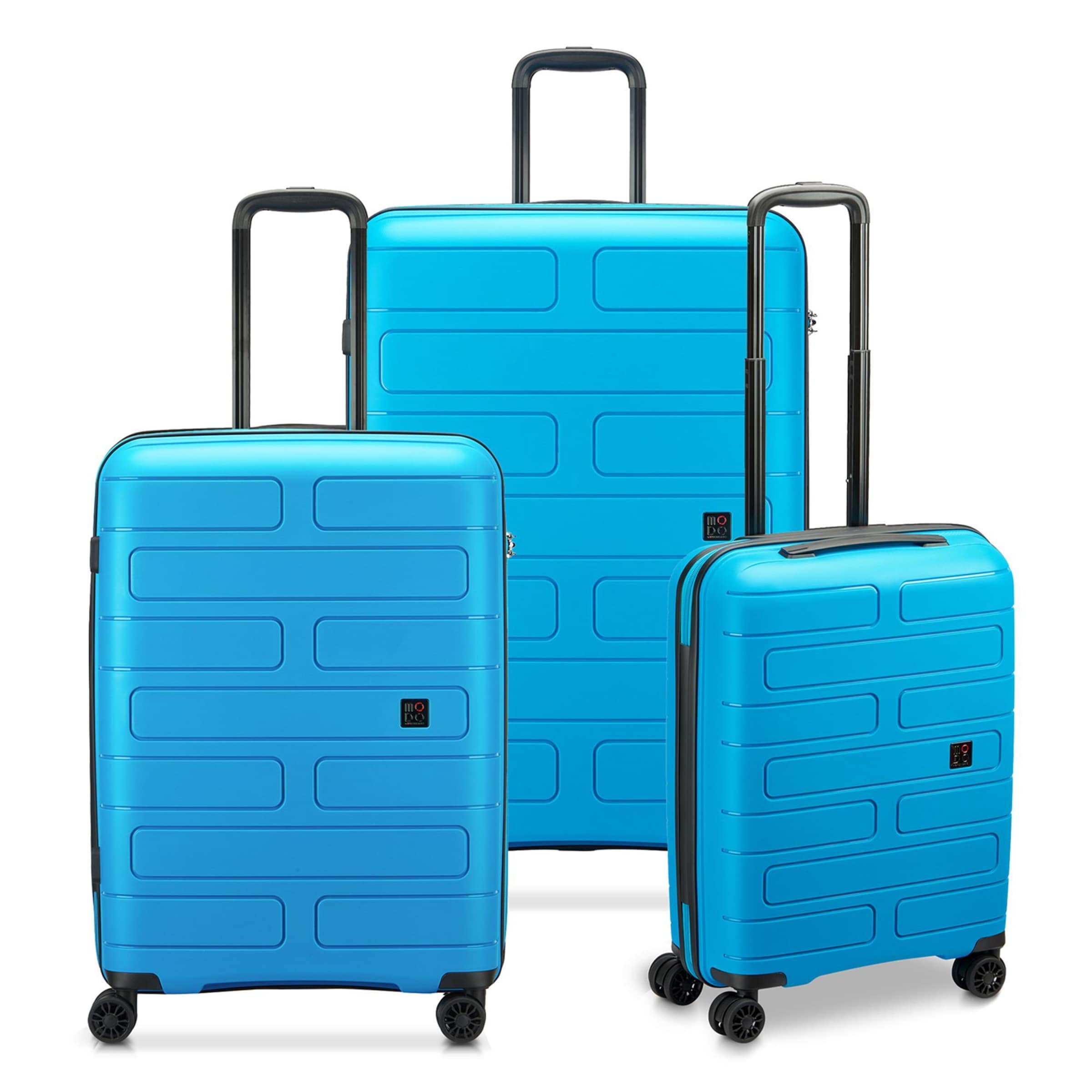 MODO by Roncato Suitcase Set 'Supernova 2.0' in Blue: front
