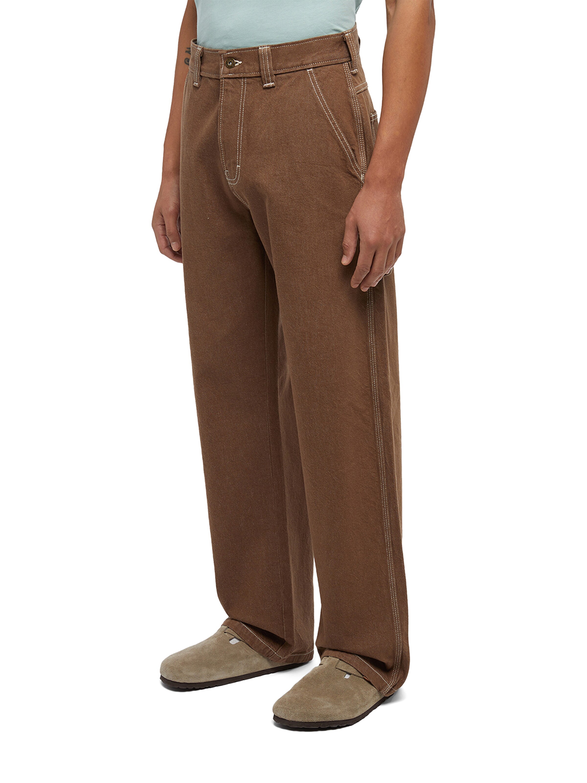 DICKIES Loosefit Cargohose 'STEVENSVILLE CARPENTER' in Braun