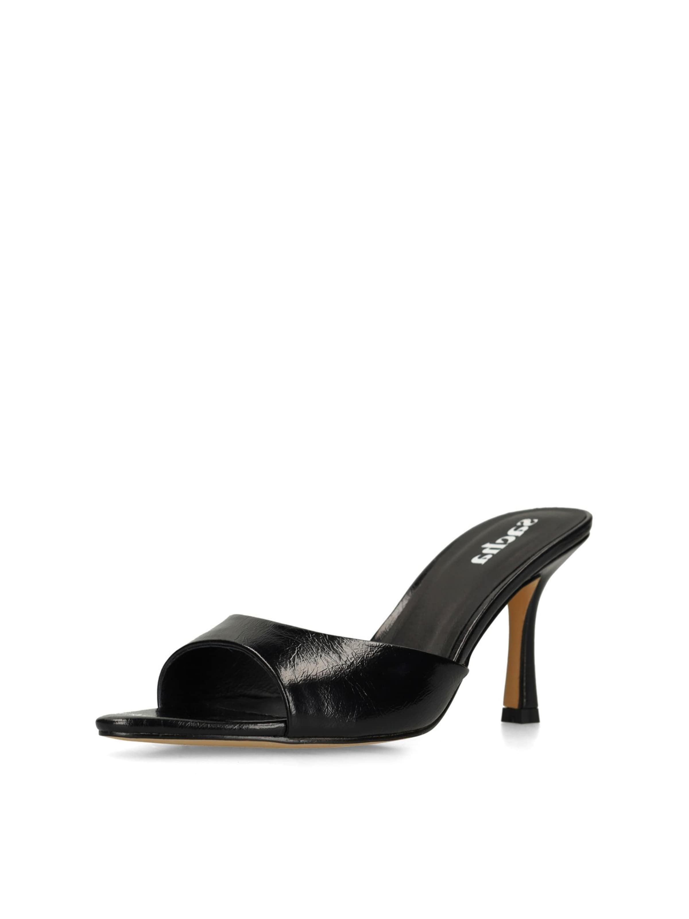 Sandales SACHA en noir : devant