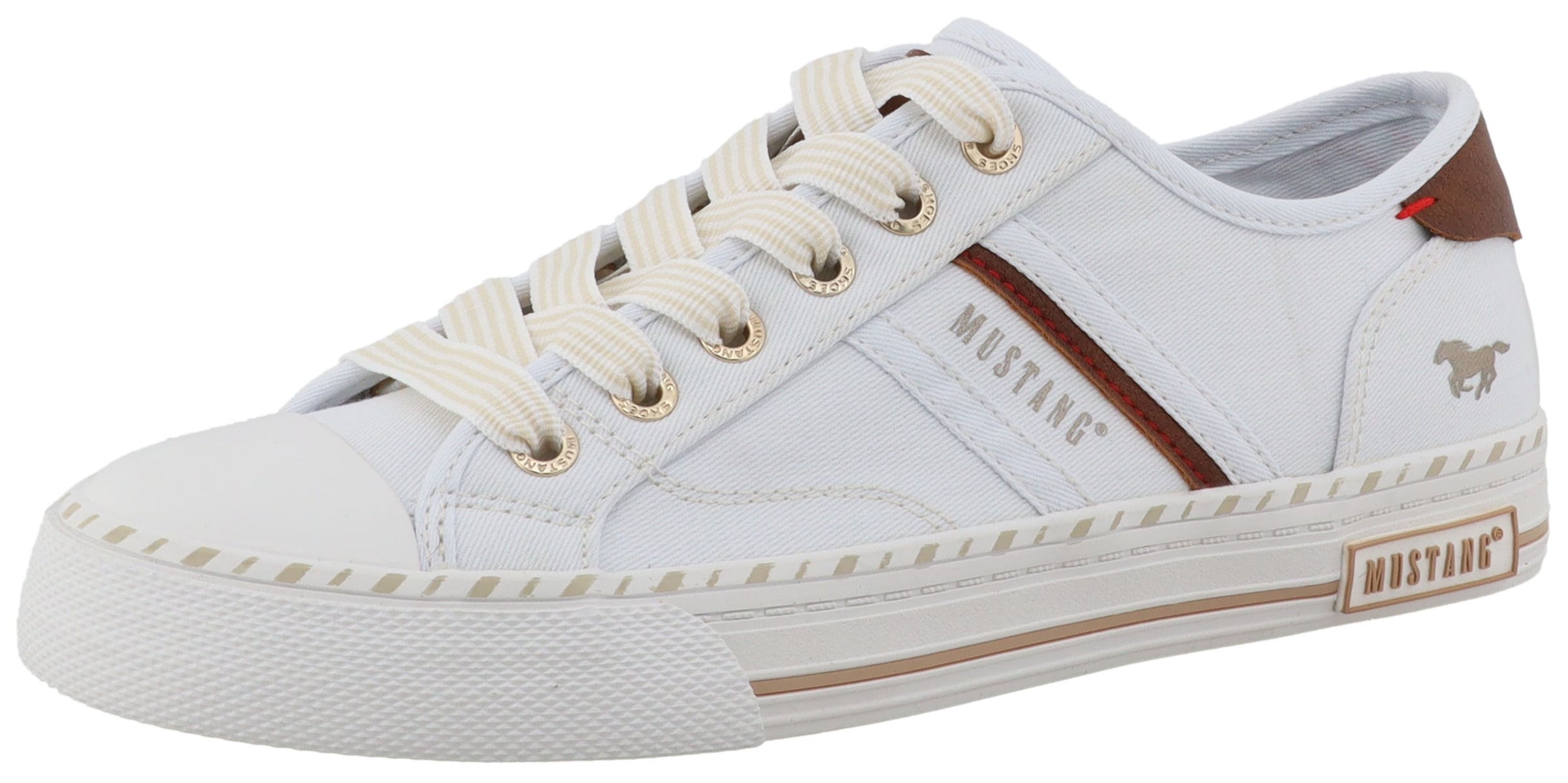 MUSTANG Sneakers in White: front