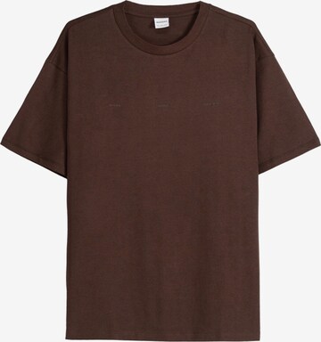 Bershka Shirt in Bruin: voorkant