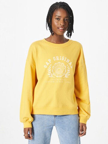 GAP Sweatshirt in Geel: voorkant