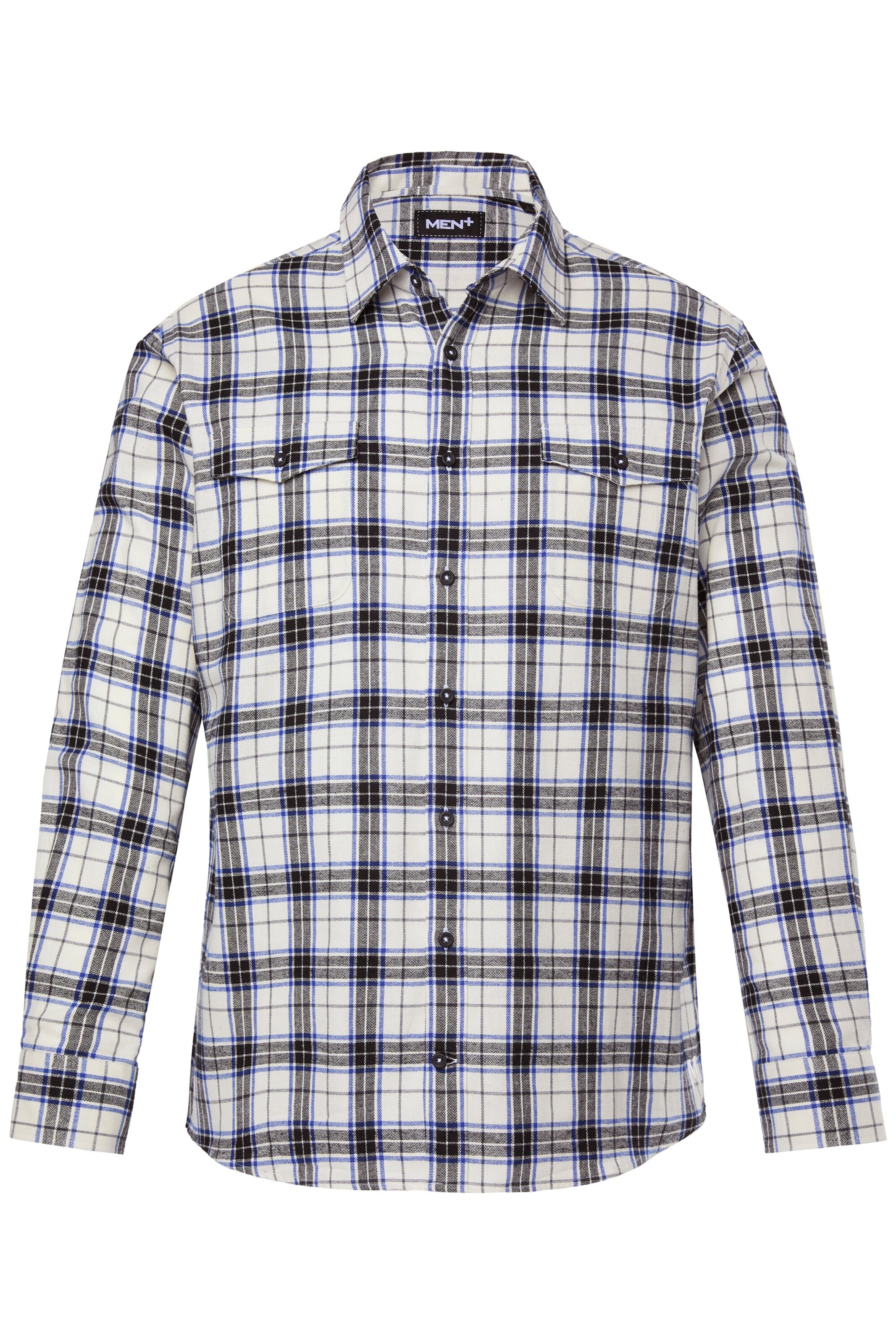 Men Plus Comfort fit Overhemd in Gemengde kleuren: voorkant