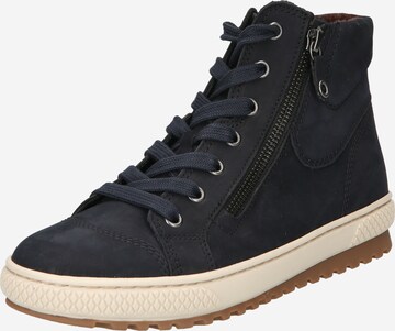 GABOR - Botines con cordones en azul: frente