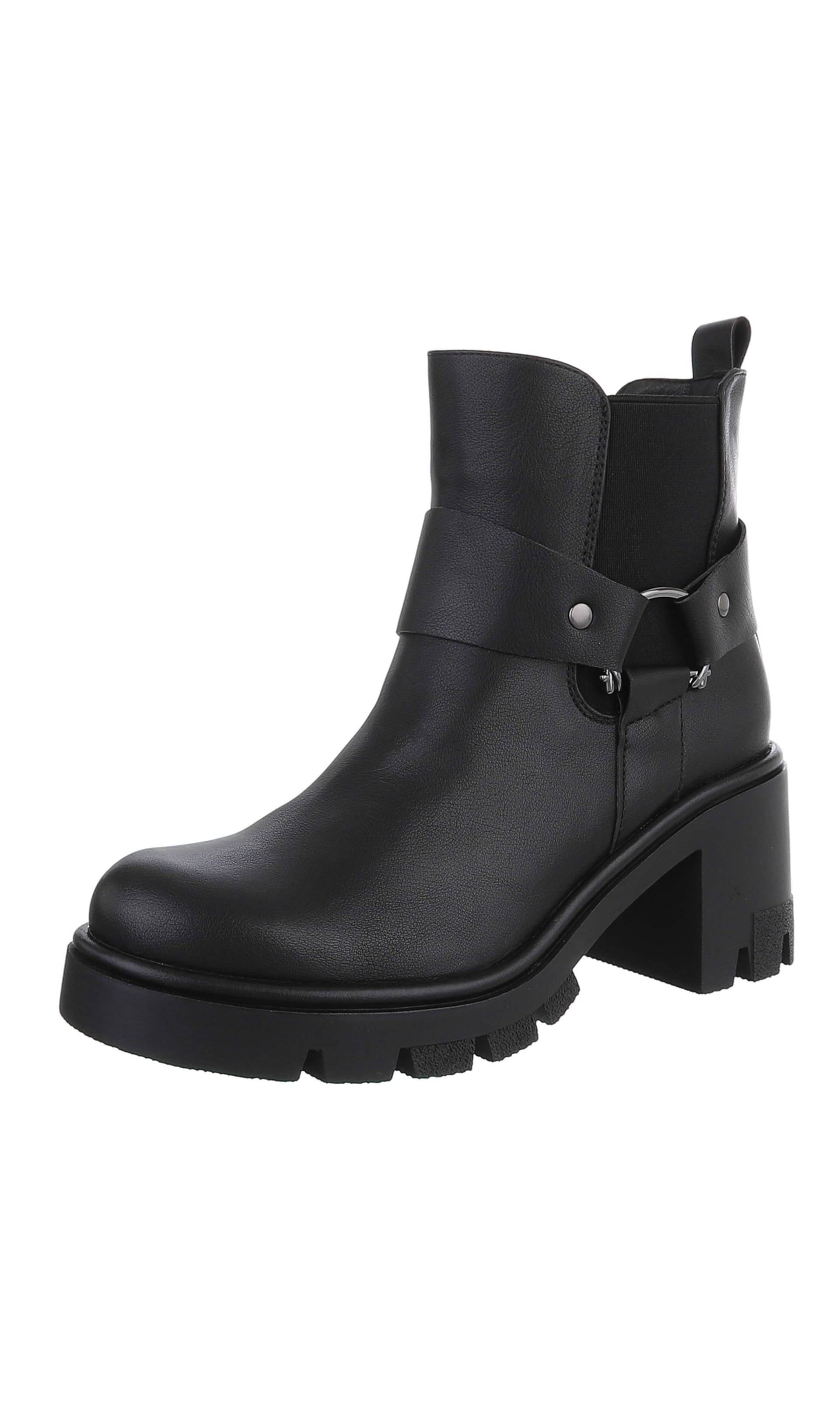 Ital-Design Stiefelette in schwarz, Produktansicht