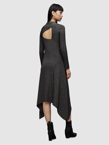 AllSaints - Vestido de malha 'GIA' em prata