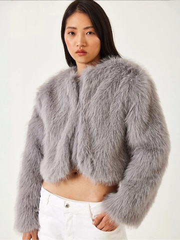 Veste mi-saison 'Kunstpelzmäntel' Bianco Lucci en gris