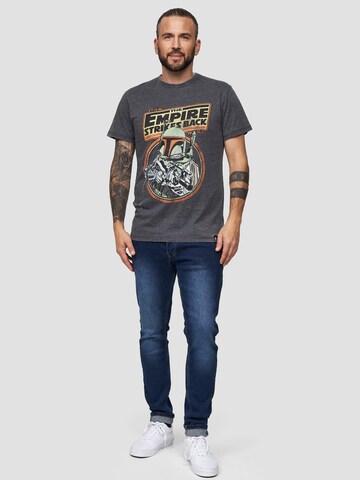 T-Shirt 'Star Wars The Empire Strikes Back Boba Fett' Recovered en gris