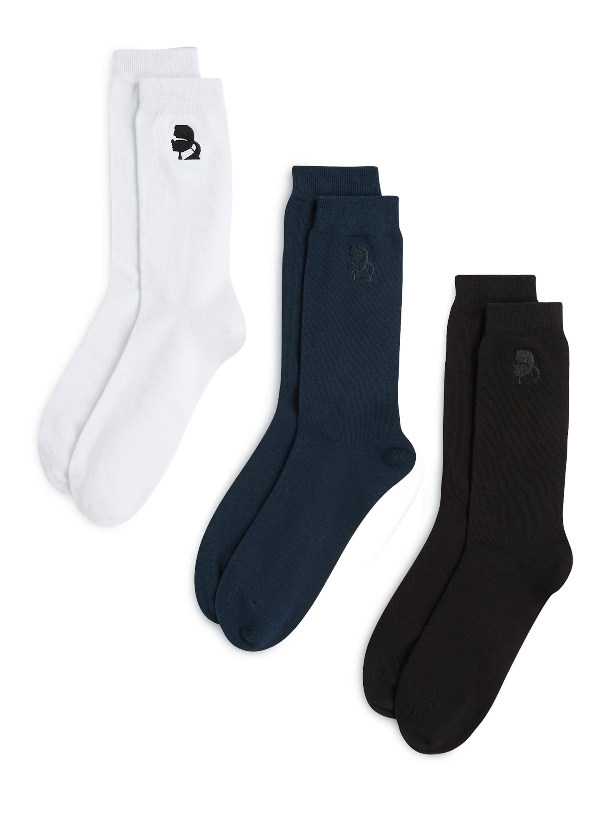 Karl Lagerfeld Nogavice 'Kameo' | modra barva: sprednja stran