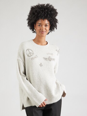 Grace Pullover in Grau: Vorderseite