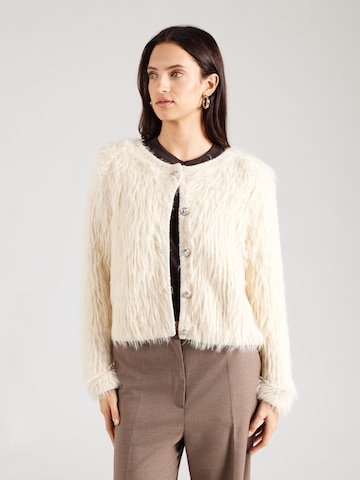 OUI Pletena jopa | bela barva: sprednja stran