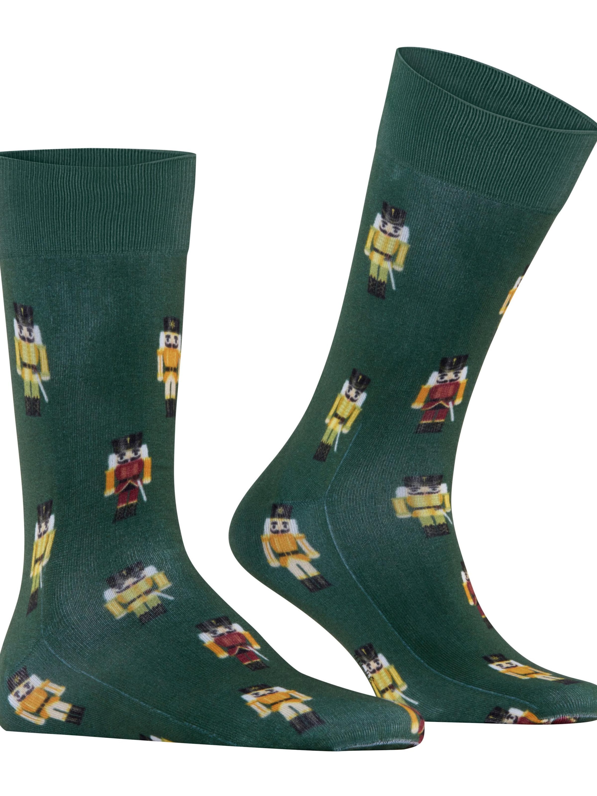 BURLINGTON Socks 'December Days' in Green