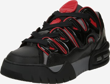 HUGO Platform trainers 'Kedge' in Black: front