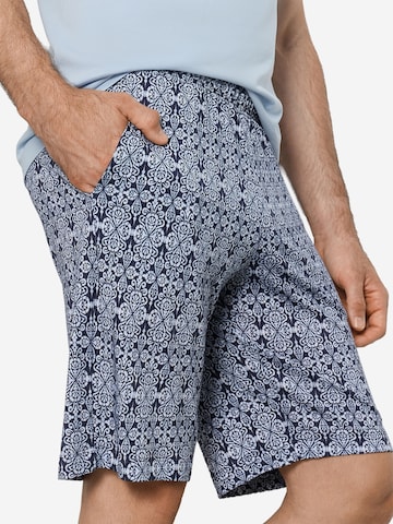 Hanro Pajamas long ' Night & Day ' in Blue