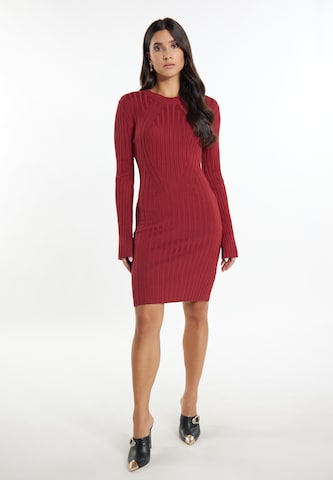 faina Knit dress in Red