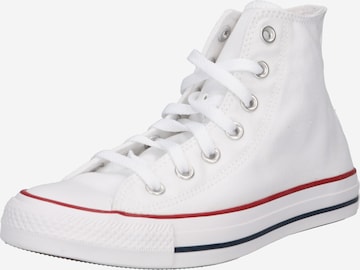 CONVERSE Korkeavartiset tennarit 'CHUCK TAYLOR ALL STAR CLASSIC HI WIDE FIT' värissä valkoinen: etupuoli